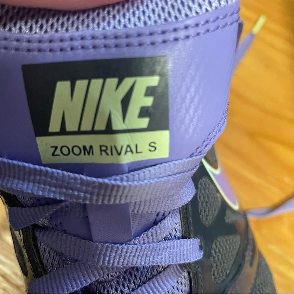 Nike Zoom Rival Sprint Racing Track Shoes Womens size 11 black purple